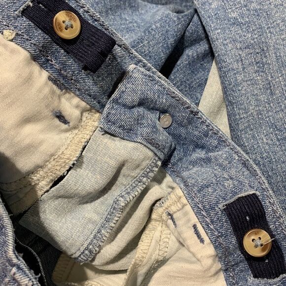 🍁SALE $10🍁 ABERCROMBIE Kids High Rise Straight Colorblock Jeans Girls sz 15/16 - Picture 8 of 14